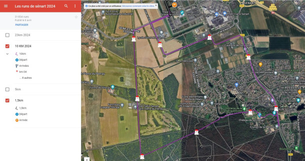 Parcours des 10 kms!